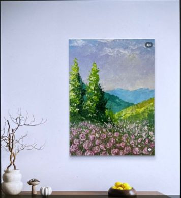 Roseiral  nas montanhas da serra catarinense