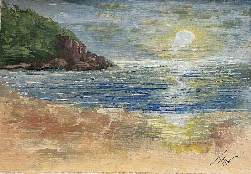 Sol da manhã na Brava de Floripa