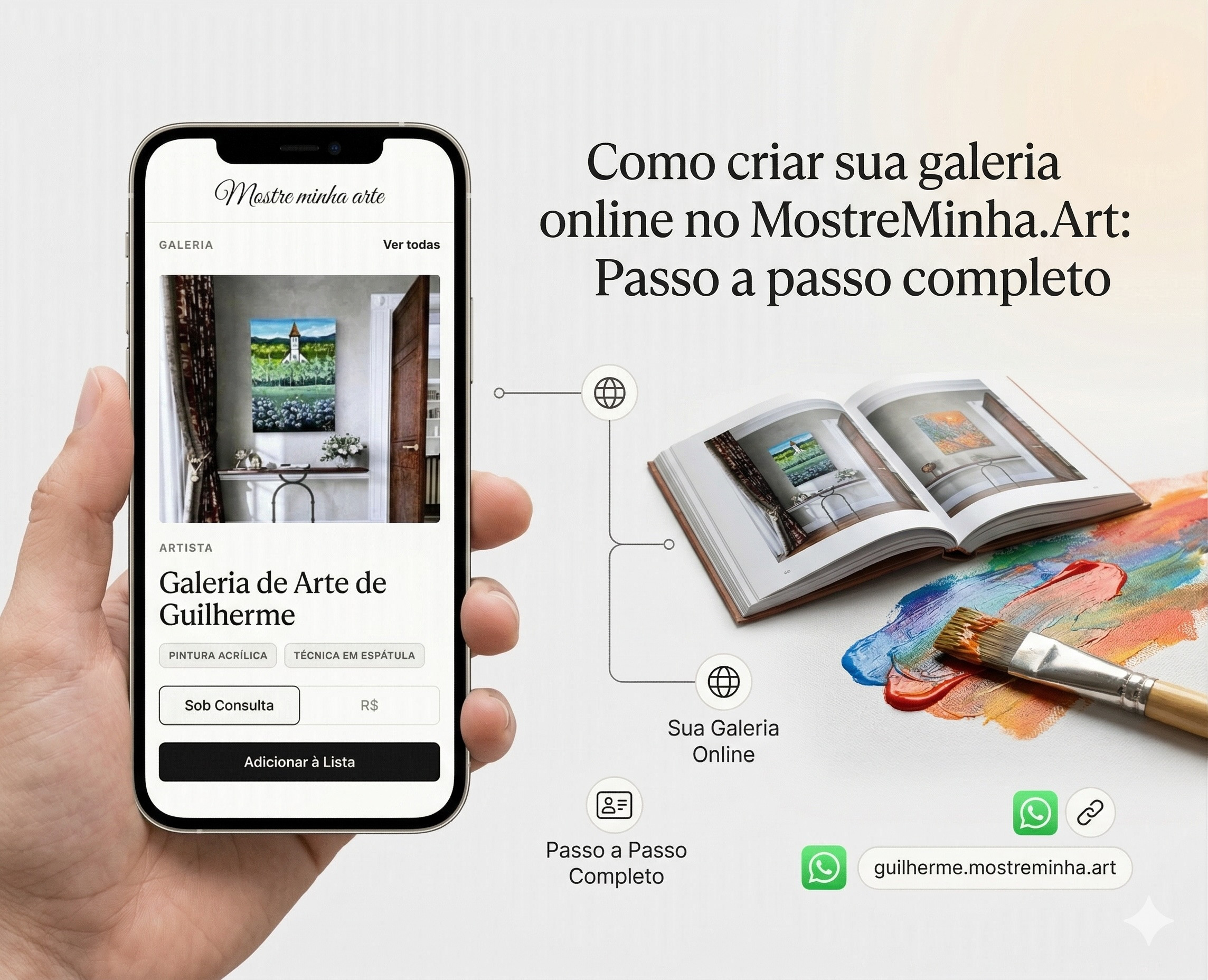 Como criar sua galeria online no MostreMinha.Art: Passo a passo completo